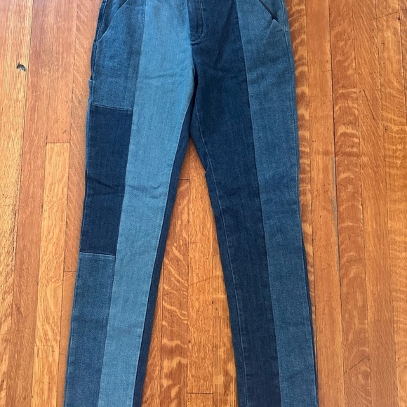 J Brand Savanna Painter Patchwork Skinny Jeans Size 26 - Picture 6 of 6